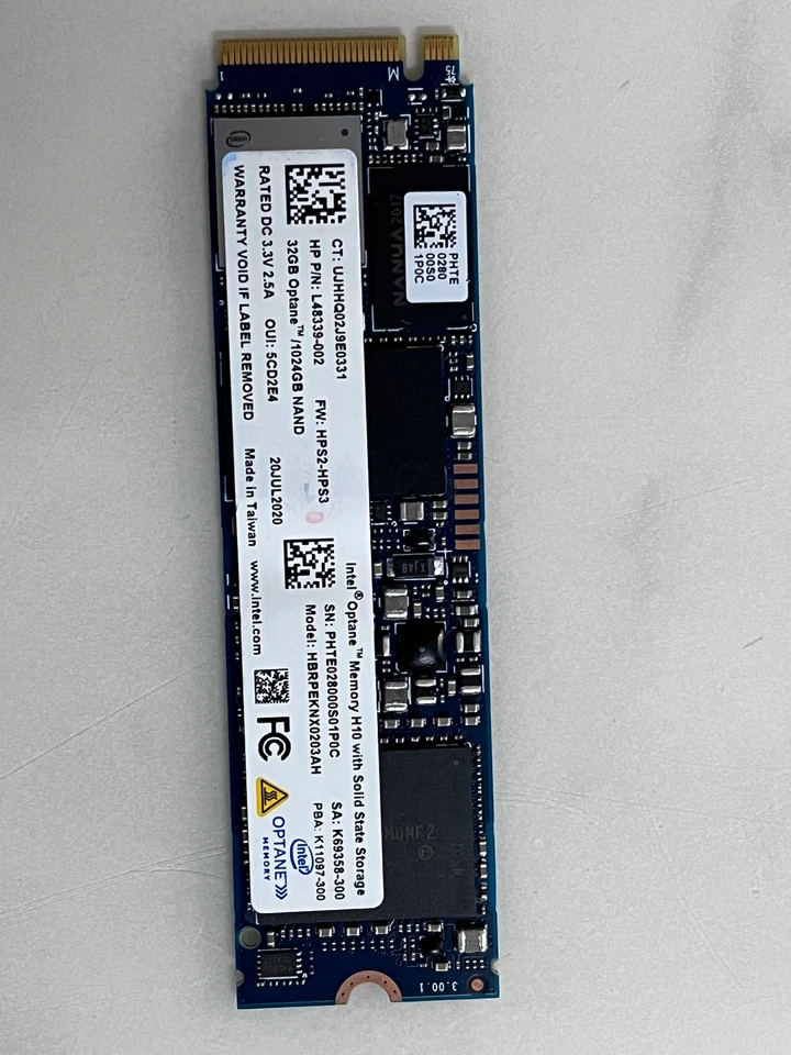 Intel Optane™HBRPEKNX0203AH 1TB SSD M.2 2280 NVMe Memory H10 with 1TB +32GB NAND - Image 3 of 4
