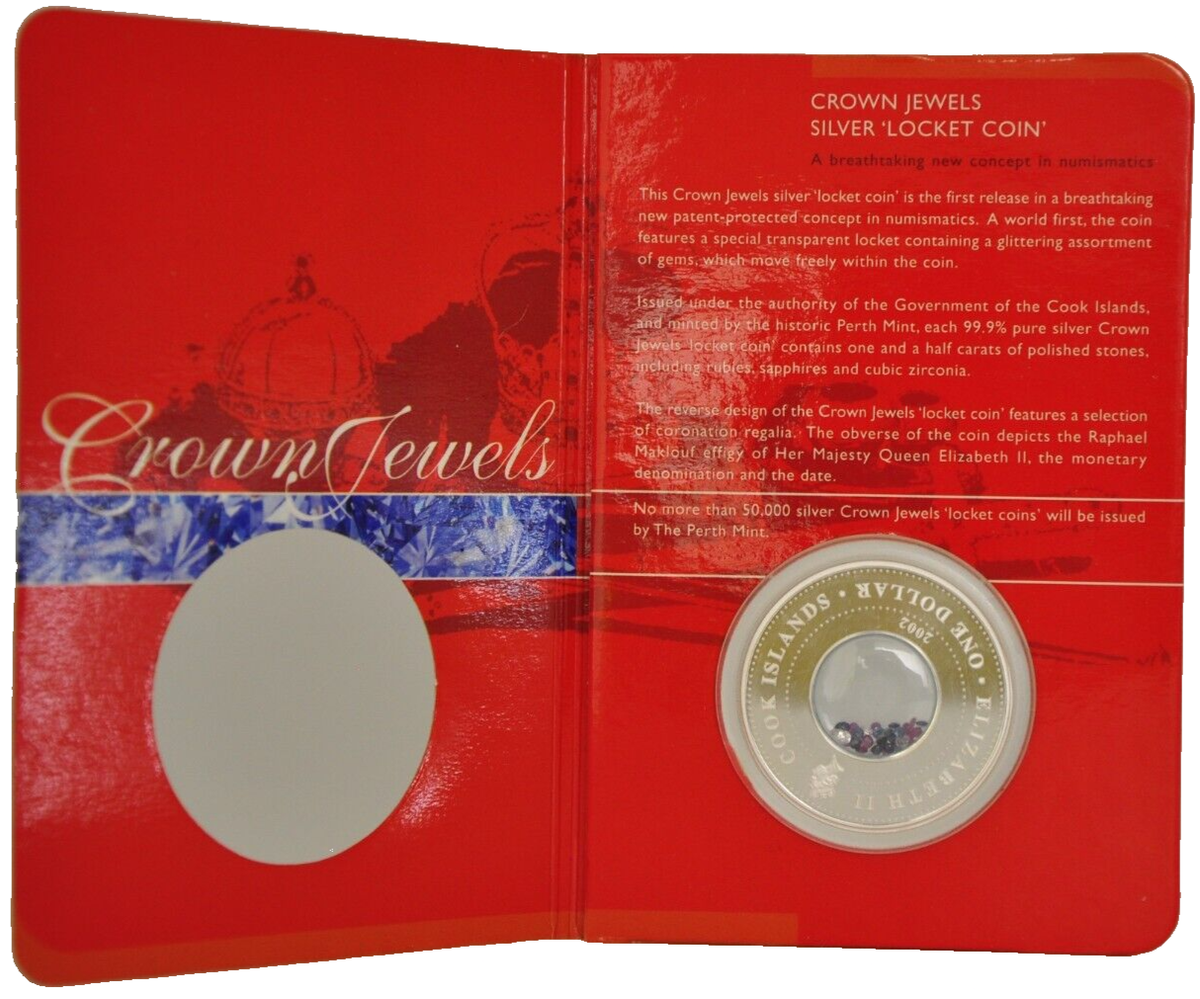 Cook Islands Crown Jewels And Coins Crown Jewels Silver Locket