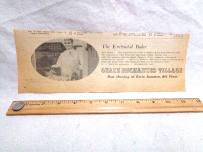 Vintage Ad GERTZ Dept. Store Queens NY Enchanted Village 1961 - 62 TOY dept.