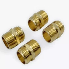 US 4 Packs 3/4 Male or 1/2 Female NPT Pipe to 3/4 Male Garden Hose GHT Adapter