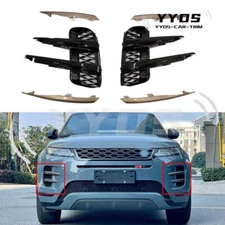 L+R Front Fog Bumper Grille Air Vent Cover For Land Range Rover Evoque 2020-2023