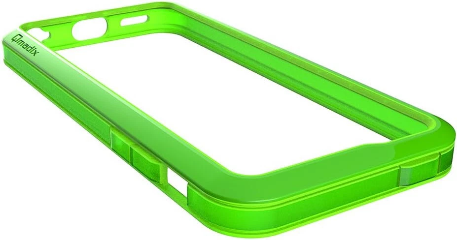 Funda de parachoques Qmadix S Series para Apple iPhone 5C - Verde Foto 3 de 4