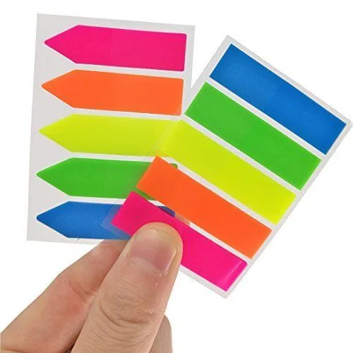  Qufiiry 1120 Pcs Sticky Note Flags, Index Tabs, Book