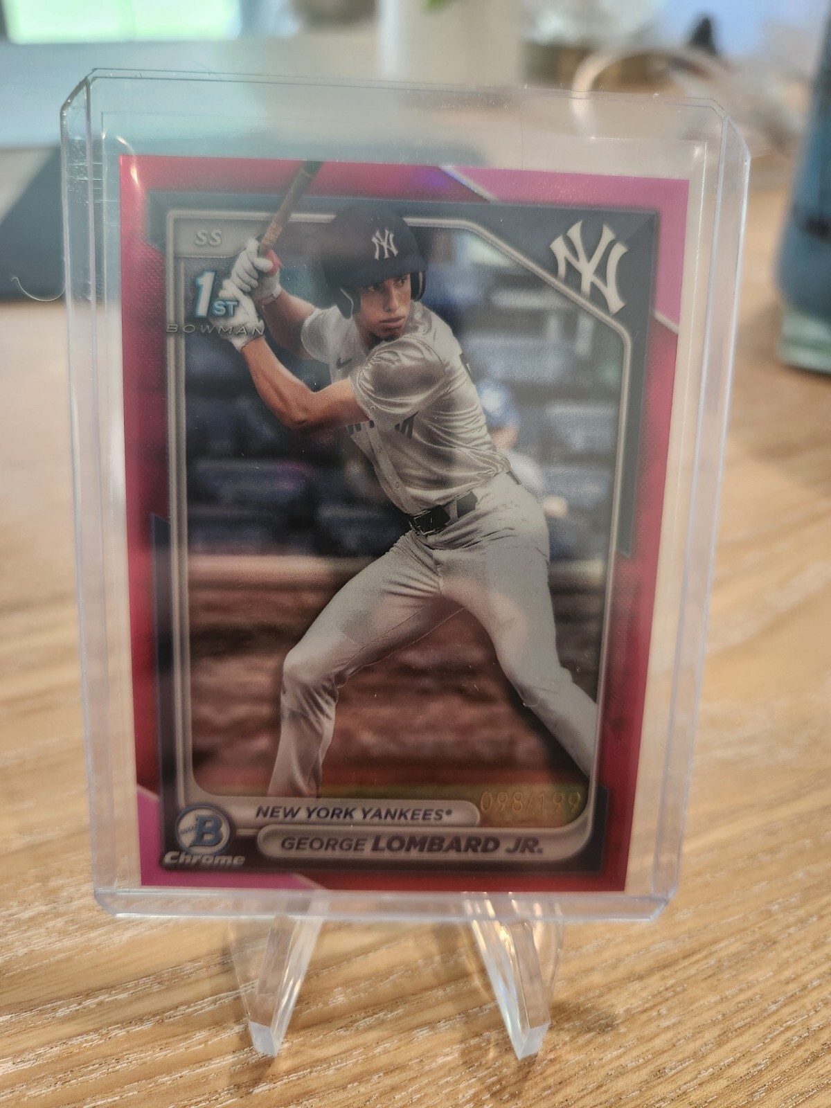 2024 Bowman Chrome Card BCP-79 George Lombard Jr Fuchsia /199