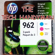 3-PACK HP GENUINE 962 COLOR INK RETAIL BOX OFFICEJET PRO 9010 9012 9013 9014