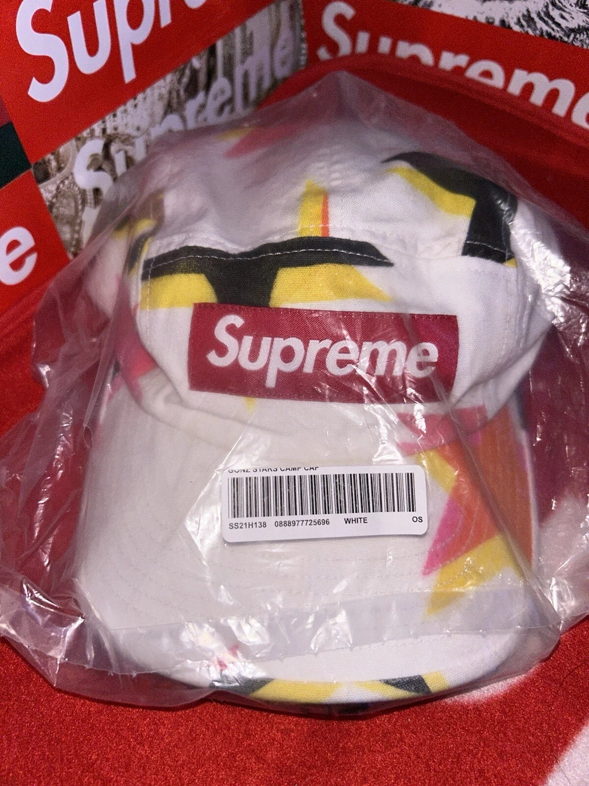 Casquette de camp Supreme Gonz Stars SS21 NEUVE CHAPEAU RARE