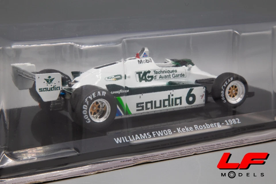 1:24 Williams FW08 Keke Rosberg 1982 - Le Grandi F1 - Immagine 3 di 3