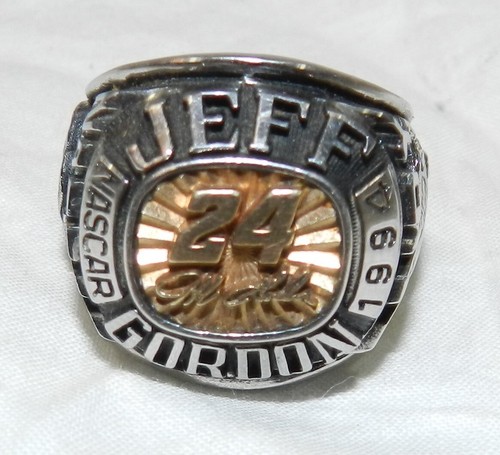 1994 Jeff Gordon Nascar Team Ring - Sterling Silver + 10K gold by Keepsake 23.6g - Picture 9 of 9