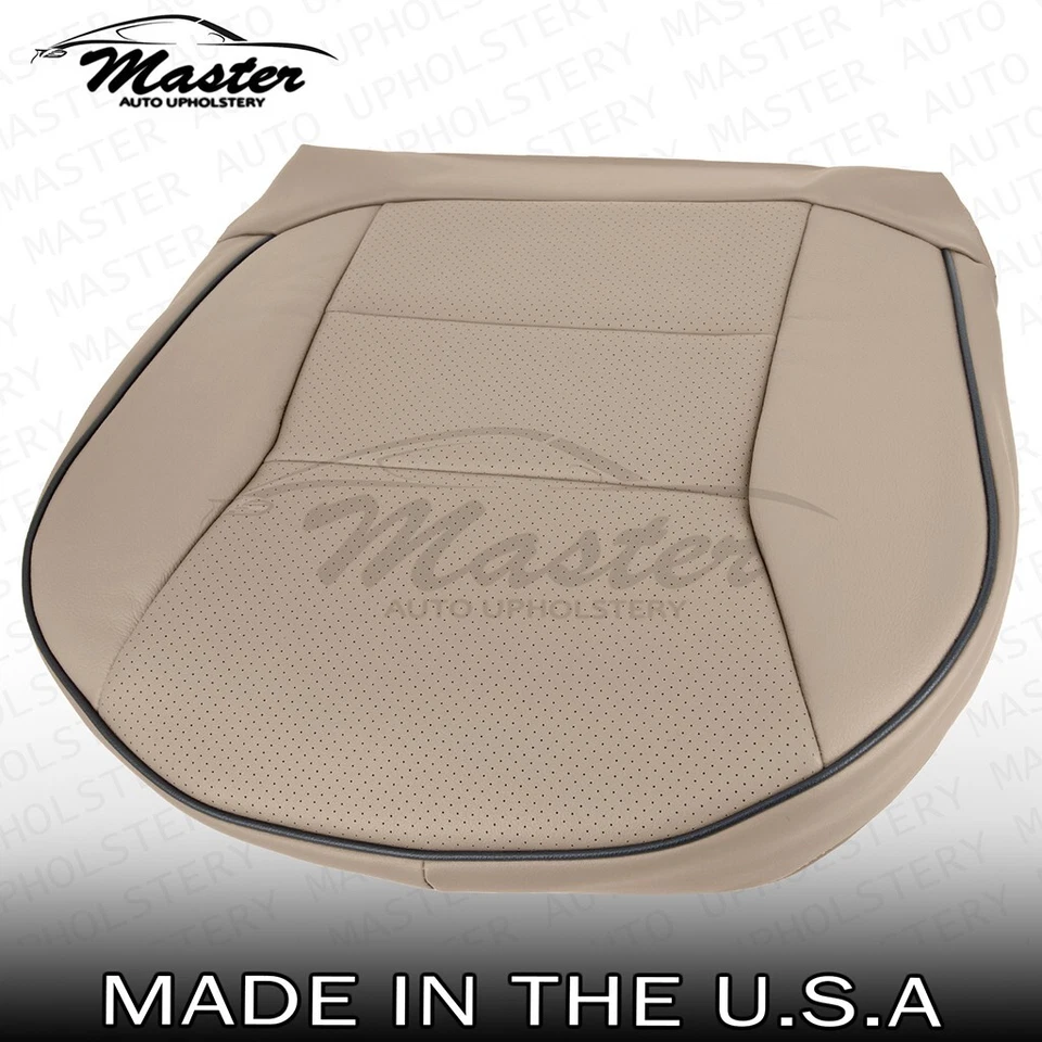 Se adapta a Land Rover Discovery 1999-2002 cubiertas de asiento delanteras inferiores Bahama beige Foto 4 de 4