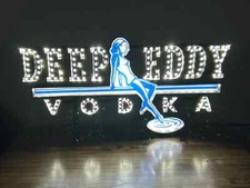 DEEP EDDY VODKA LED BAR SIGN MAN CAVE GARAGE DECOR LIGHT TEXAS LIGHTED SIGN NEW