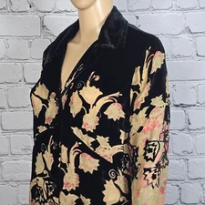 Citron Santa Monica Velour and Silk Blend Tunic, Women's Small