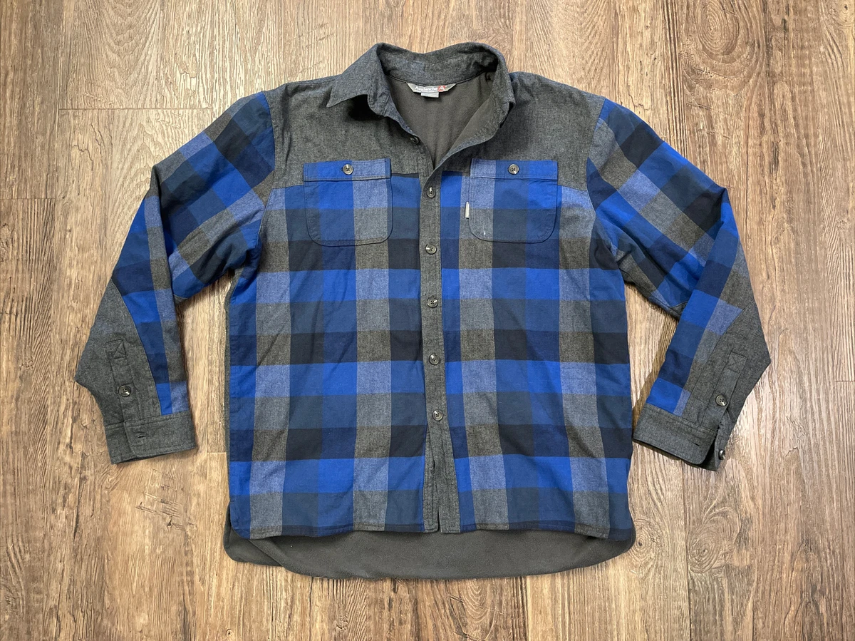 Mens micro fleece top button up shirts