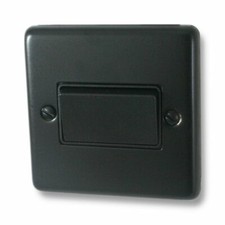 Classic Matt Black Plug Sockets Light Switches Dimmers - Whole Range available