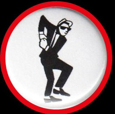 Ska Nr.5 ''BUTTON''Ska/Skin/Reggae/2 Tone/Rudeboy/Anstecker/Trojan/Specials