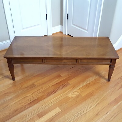 Vintage MCM Bassett Cocktail/Coffee Table Solid Walnut Lovely