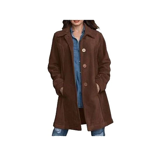Женские однотонные пальто, куртки и жилеты Roaman's Brown