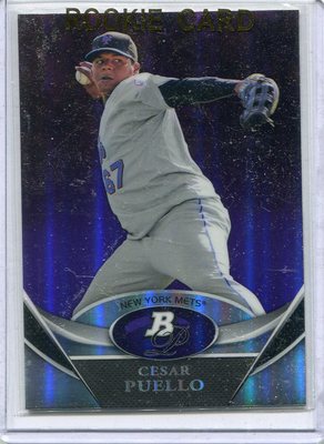2011 Bowman Platinum Purple Card Cesar Puello New York Mets Near Mint # BPP 81
