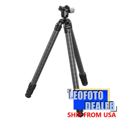 Leofoto SA-363CX+MG-40X Arca & Picatinny Clamp Outdoors Tripod with Ball Head