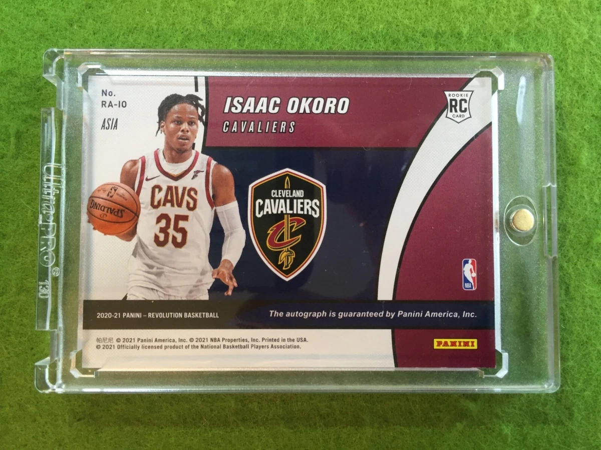 ISAAC OKORO AUTO PRIZM ROOKIE CARD AUTOGRAPH CAVS SP RC 2020-21 Revolution ASIA