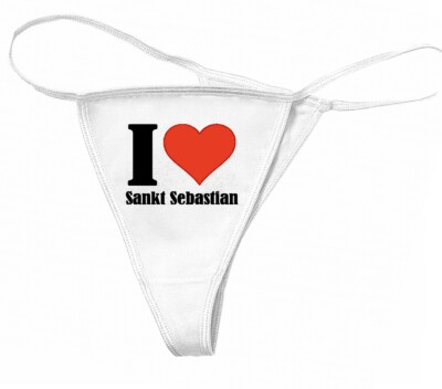 String Tanga I Love Sankt Sebastian das ideale Geschenk Valentinstag Geburtstag