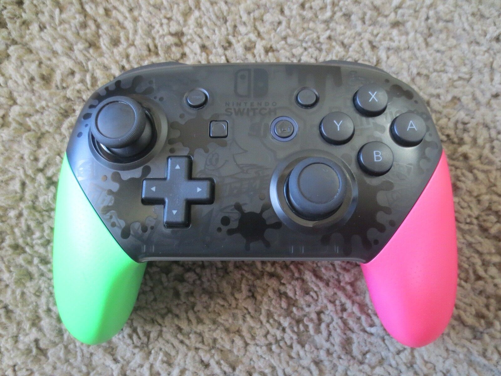 Official Nintendo Pro Controller Splatoon 2 Edition oem 696554195578 | eBay