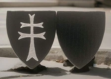 Patch with the symbols of the Order of Hospitallers of the Holy Spirit.