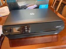 HP Envy 4500 wireless all-in-one inkjet printer w power cords, manual & ink