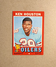 1971 Topps #113 Ken Houston Vintage HOF Rookie Football Card. EXMT+/NM