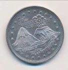 THE GREAT NORTHWEST  1 TROY OUNCE 999 SILVER ROUND MT HOOD AND MT ST HELENS    B