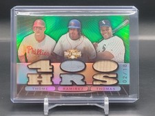 2007 Triple Threads Bat Jersey Patch 2/18 SSP ~ Frank Thomas / Thome / Ramirez