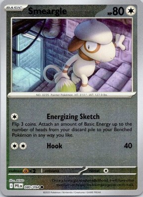 Smeargle Reverse Common ME02: Phantasmal Flames 080/094 NM