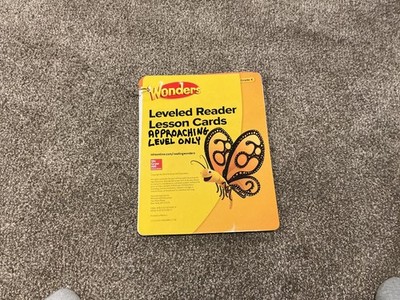 MCGRAW HILL WONDERS LEVELED READER LESSON CARDS-GRADE K - APPROACHING LEVEL ONLY