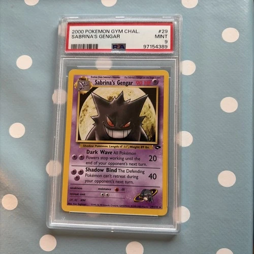 Pokémon TCG Sabrina's Gengar 2000 Gym Challenge PSA 9 Mint Unlimited 29/132