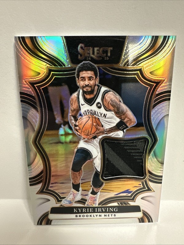 2024-25 Panini Select Kyrie Irving GAME WORN 2 COLOR PATCH Silver TM-IRV