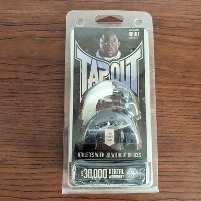 Tapout Mouth Guard Black All Sports Adult 12+ Years New In Package Football 