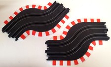 AFX / Tomy HO Scale 9 Inch Chicane Slot Car Track - Black - 2 Pieces