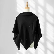 Rhinestone Square Scarf Women Turban Head Cover Shawls Islamic Headcarf Stoles