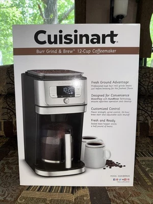 Cuisinart Burr Grind & Brew 12-Cup Coffee Maker Black/Stainless Steel  DGB-800NAS for sale online | eBay