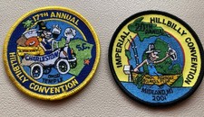 Two Hillbilly Convention Patches - 17th. & 21 Annual