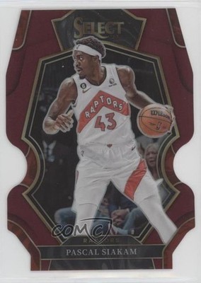 2022 Panini Select Premier Level Maroon Prizm Die-Cut 57/175 Pascal Siakam 09vk