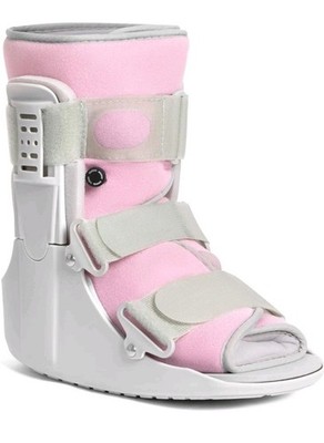 Adjustable Large Fracture Boot   Walking Cast Pink Medical Grade Sprain 