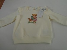 Ralph Lauren Teddy Bear Sweatshirt Size 6 Months New With Tags