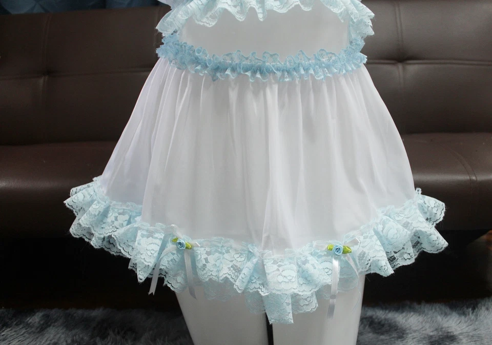 #A25 2XL/ElásticoW.24-46" VTG Estilo Conjunto 2 Piezas Tops Tubo Nylon Blanco + Medio Deslizamiento 11" Foto 4 de 4