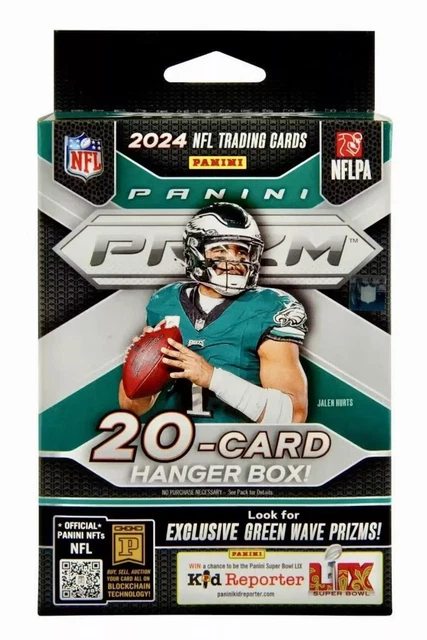 2024 Prizm Football NFL Factory Sealed Hanger Box (Green Wave Exclusive)!! ELAZ