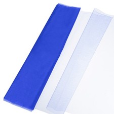 19" by 5.5 Yard Tulle Fabric Backdrop Curtains for Decor Wedding, Sapphire