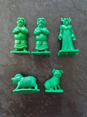 BLACK CAULDRON - 4 Kelloggs Cornflakes Müsli Spielzeug Figuren + 1 andere - 1985 - EX