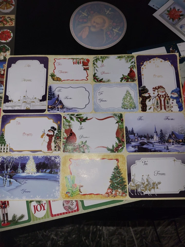 Lote de pegatinas y adornos para álbumes de recortes de Navidad e Invierno NUEVO Foto 3 de 4