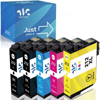 212XL Ink Cartridges Compatible for Epson Workforce XP-4100 4105 WF-2830 2850