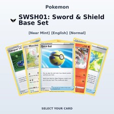 Pokemon SWSH01: Sword Shield Base Set - Select Your Cards NM, Normal