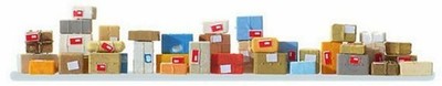 Preiser 17703 HO Scale Parcels pkg(40)